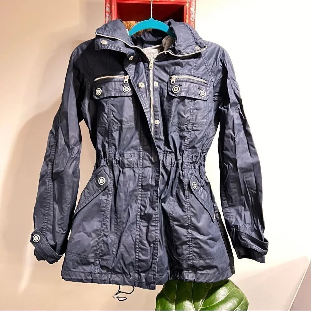 Mango Navy Jacket | Size Small | MNG - Picture 3 of 6